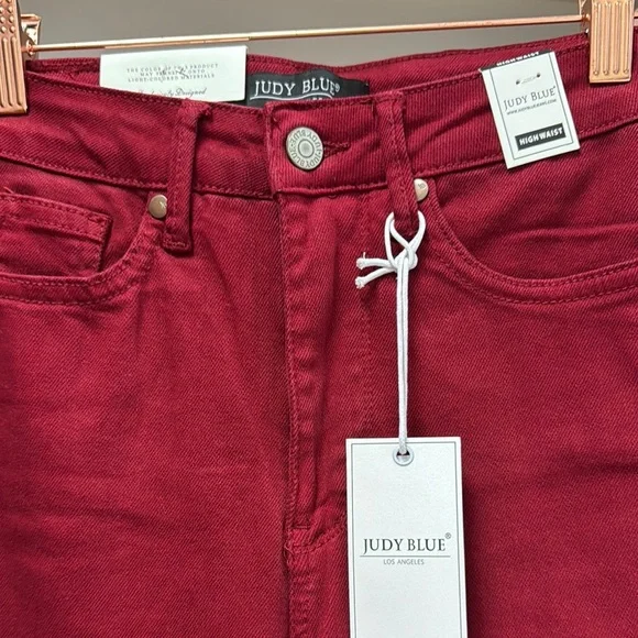 Judy Blue Women's Red Jeans - Picture 2 of 7